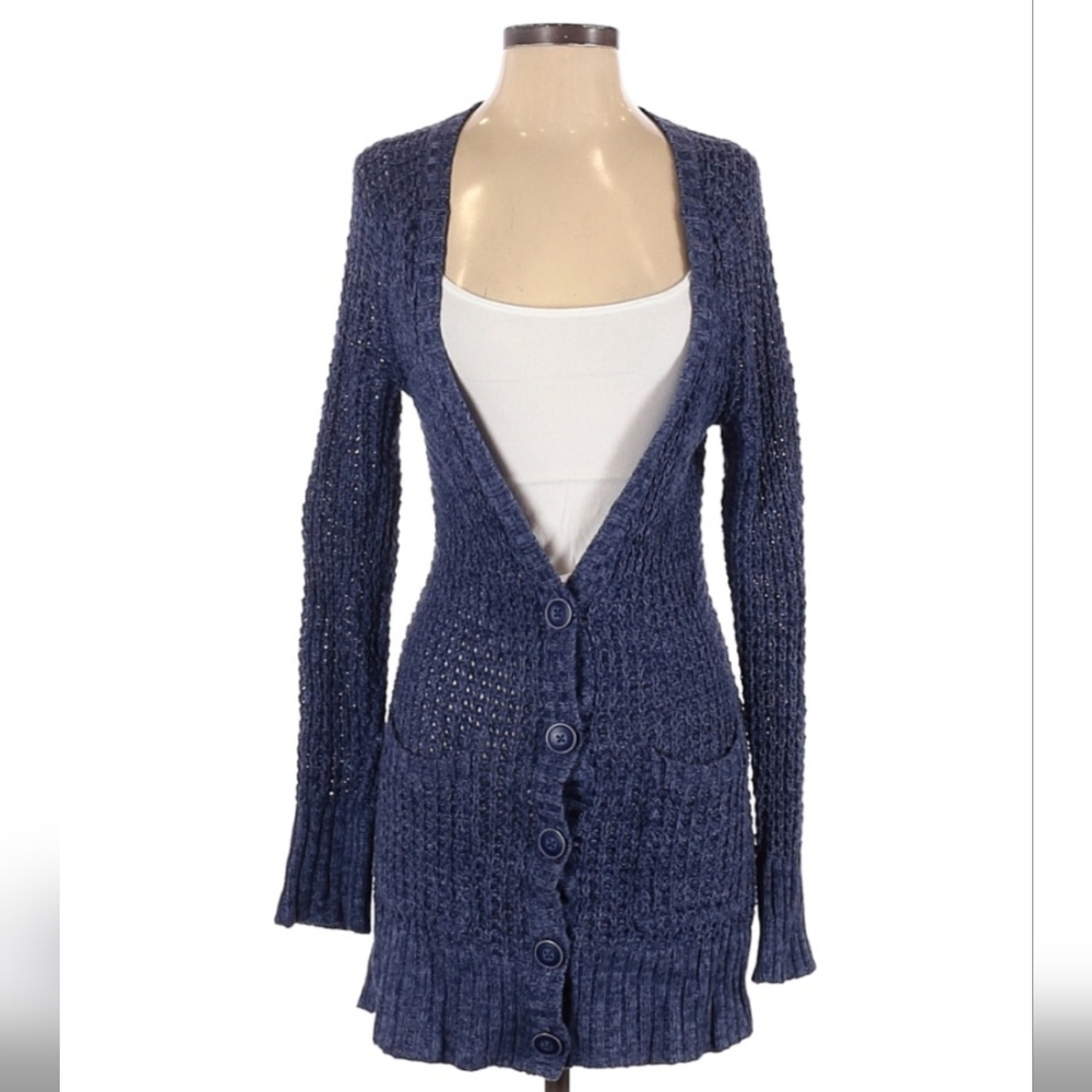 American Eagle Outfitters Navy Cardigan Sweater